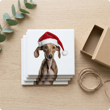 Azawakh Puppy ceramic coasters set of 4, gift set