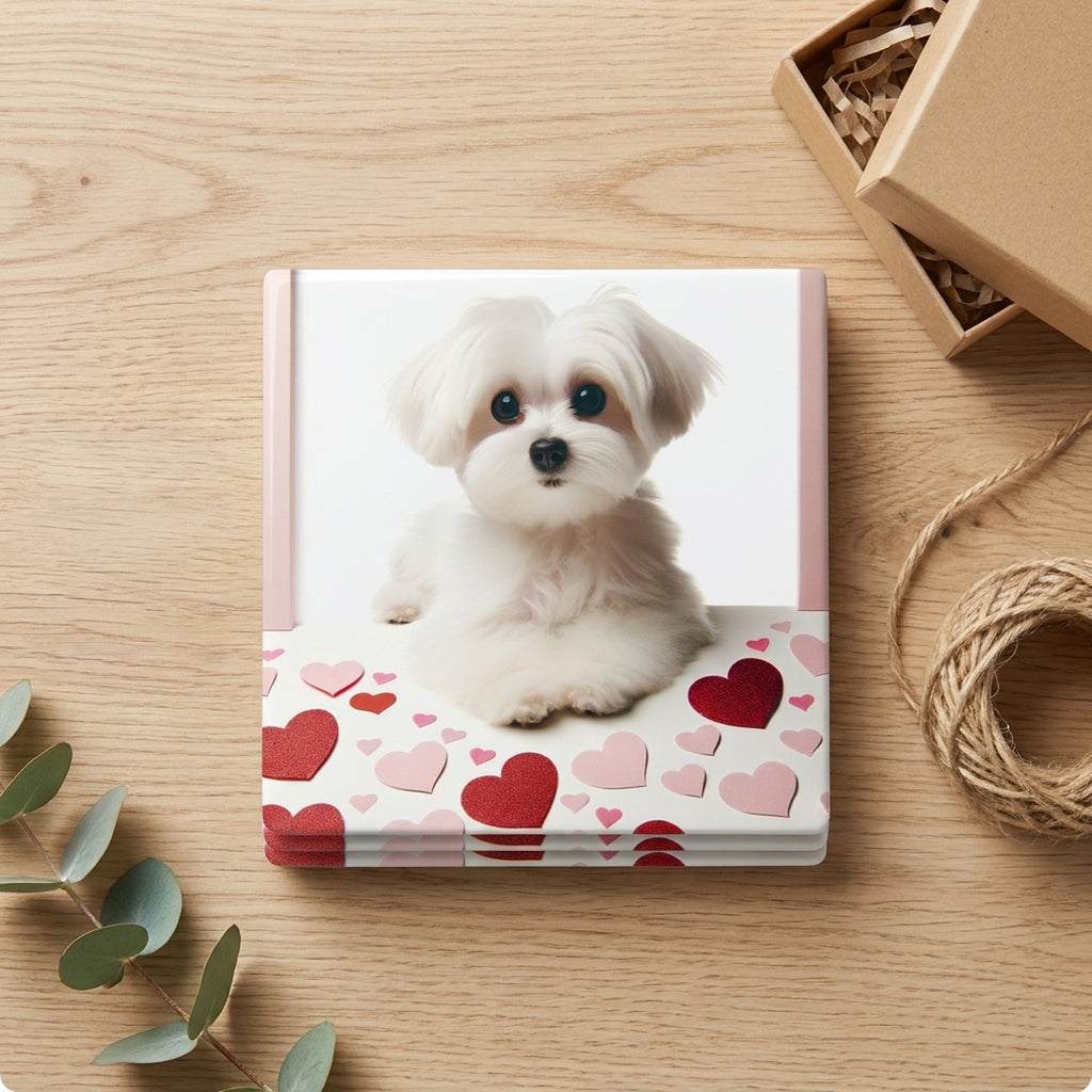 Maltese ceramic coasters set of 4, gift set