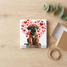 Mastiff ceramic coasters set of 4, gift set