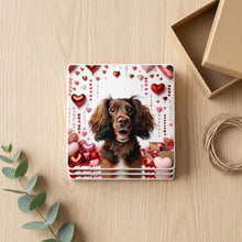 Dachshund ceramic coasters set of 4, gift set