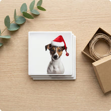 Smooth Fox Terrier ceramic coasters set of 4, gift set