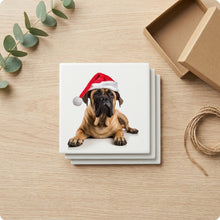 Boerboel ceramic coasters set of 4, gift set