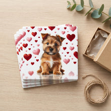 Norfolk Terrier ceramic coasters set of 4, gift set