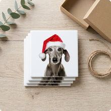Sloughi ceramic coasters set of 4, gift set