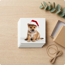 Shiba Inu Puppy ceramic coasters set of 4, gift set