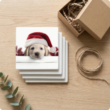 Great Pyrenees Puppy ceramic coasters set of 4, gift set