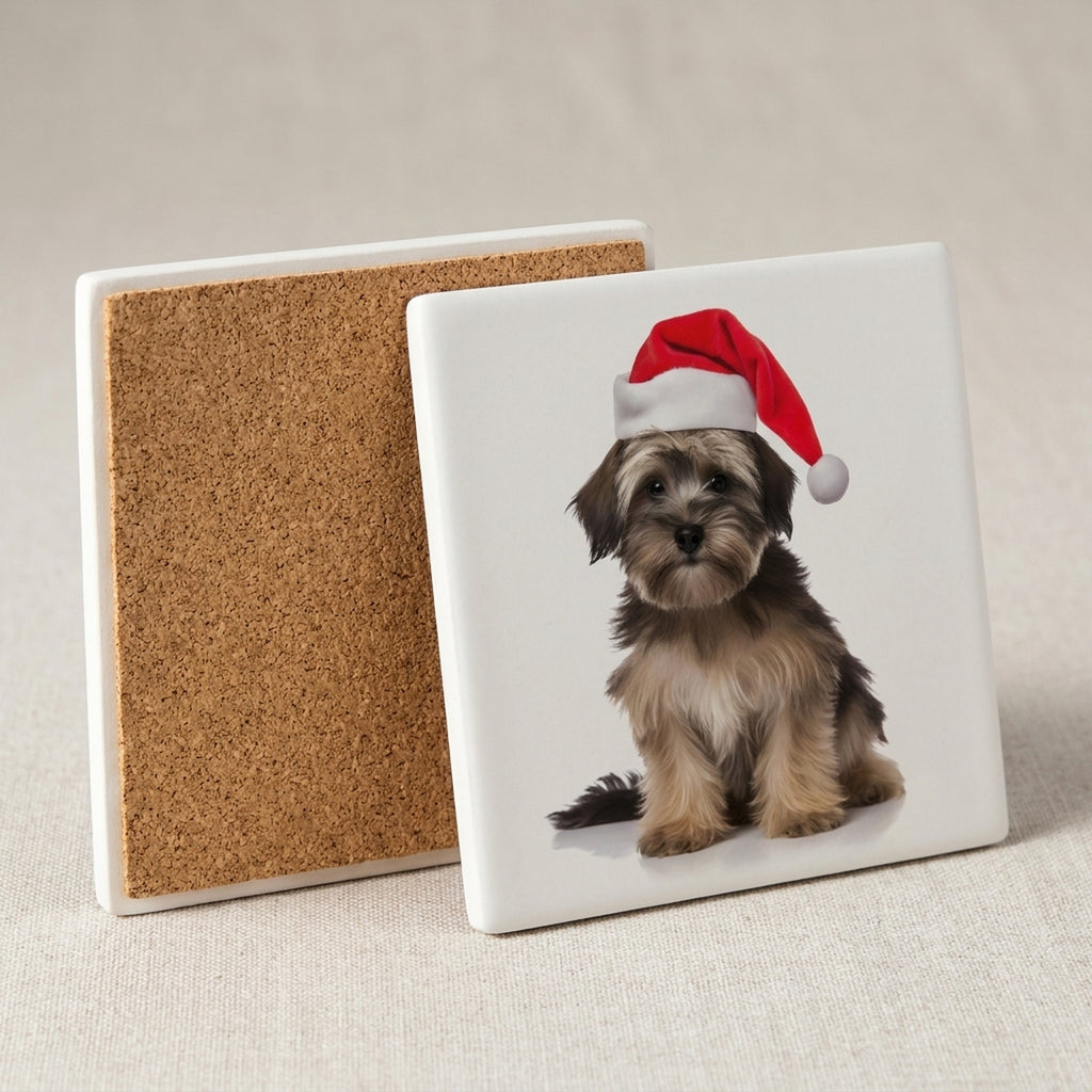 Löwchen ceramic coasters set of 4, cork back