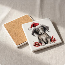 Chinese Crested Puppy Drawing ceramic coasters set of 4, cork back
