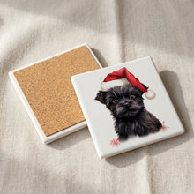 Affenpinscher Puppy Drawing ceramic coasters set of 4, cork back