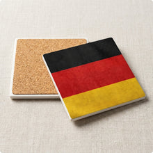 Germany Flag Pride ceramic coasters set of 4, cork back