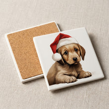 Harrier Puppy Drawing ceramic coasters set of 4, cork back