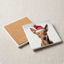 Pharaoh Hound ceramic coasters set of 4, cork back