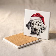 Dalmatian Puppy Drawing ceramic coasters set of 4, cork back