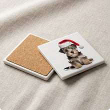 American Hairless Terrier ceramic coasters set of 4, cork back