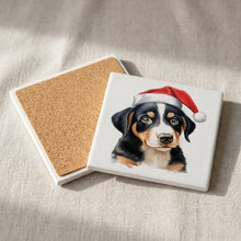 Entlebucher Mountain Dog Puppy Drawing ceramic coasters set of 4, cork back