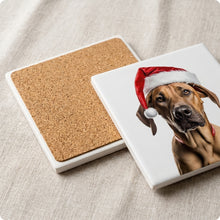 Rhodesian Ridgeback ceramic coasters set of 4, cork back