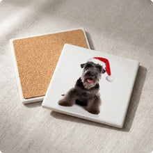 Kerry Blue Terrier ceramic coasters set of 4, cork back