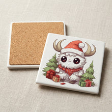 Komondorok ceramic coasters set of 4, cork back