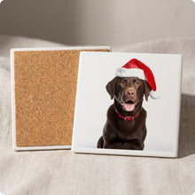 Labrador Retriever ceramic coasters set of 4, cork back