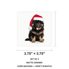 Finnish Lapphund ceramic coasters set of 4, size 3.75 inches