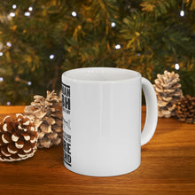 DistinctInk Glossy White Coffee / Tea Mug - Teach Man to Fish, Get Rid of Him for Weekend