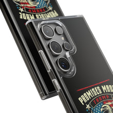 DistinctInk Hybrid (Acrylic/TPU) Clear Slim Fit Case for Apple iPhone | Trump: Promises Made, Promises Kept - Conservative