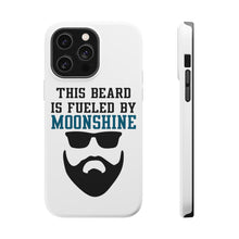 DistinctInk ToughCase for Apple iPhone, Compatible with MagSafe Charging - This Beard is Fueled by Moonshine