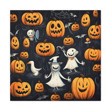 DistinctInk Canvas Wall Art with The Halloween Spell for Halloween