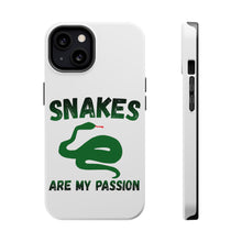 DistinctInk ToughCase for Apple iPhone, Compatible with MagSafe Charging - Snakes Are My Passion