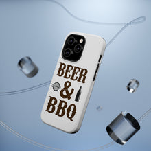 DistinctInk ToughCase for Apple iPhone, Compatible with MagSafe Charging - Beer & Barbecue BBQ