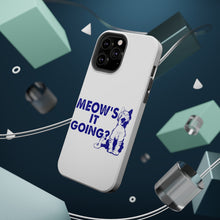 DistinctInk ToughCase for Apple iPhone, Compatible with MagSafe Charging - Meow's It Going?