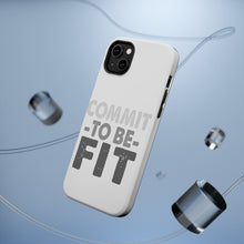 DistinctInk ToughCase for Apple iPhone, Compatible with MagSafe Charging - Commit To Be Fit