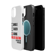 DistinctInk ToughCase for Apple iPhone, Compatible with MagSafe Charging - Single Taken Going Roller Skating