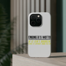 DistinctInk ToughCase for Apple iPhone, Compatible with MagSafe Charging - Engineer's Motto If Isn't Broken Fix It
