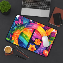 DistinctInk Desk Mat with The Road to Fulfillment Design for LGBTQ+ Pride