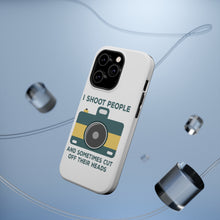 DistinctInk ToughCase for Apple iPhone, Compatible with MagSafe Charging - I Shoot People - Photography