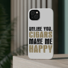 DistinctInk ToughCase for Apple iPhone, Compatible with MagSafe Charging - Unlike You, Cigars Make Me Happy