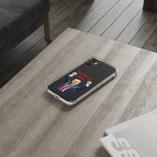 DistinctInk Clear Case for Apple iPhone or Samsung Galaxy - Trump "You Missed, Loser" Cartoon Design
