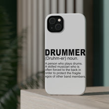 DistinctInk ToughCase for Apple iPhone, Compatible with MagSafe Charging - Drummer Dictionary Definition