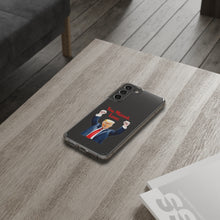 DistinctInk Clear Case for Apple iPhone or Samsung Galaxy - Trump "You Missed, Loser" Cartoon Design