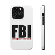DistinctInk ToughCase for Apple iPhone, Compatible with MagSafe Charging - FBI Fanatic Boxing Individual