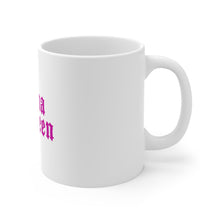 DistinctInk Glossy White Coffee / Tea Mug - Drama Queen