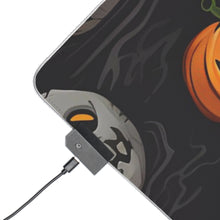 DistinctInk LED Gaming Mouse Pad with Haunted Harvest Time Design for Halloween