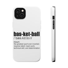 DistinctInk ToughCase for Apple iPhone, Compatible with MagSafe Charging - Basketball Definition Greatest Sport