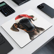 DistinctInk Mouse Pad - 1/4" Foam Rubber - Manchester Terrier Puppy Drawing