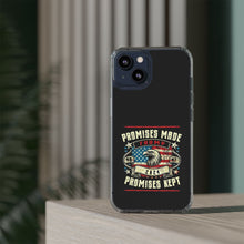 DistinctInk Hybrid (Acrylic/TPU) Clear Slim Fit Case for Apple iPhone | Trump: Promises Made, Promises Kept - Conservative