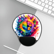 DistinctInk Mouse Pad with Wrist Rest  with The Road to Fulfillment Design for LGBTQ+ Pride