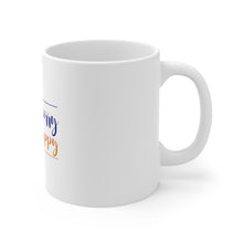 DistinctInk Glossy White Coffee / Tea Mug - Don't Worry, BEACH Happy