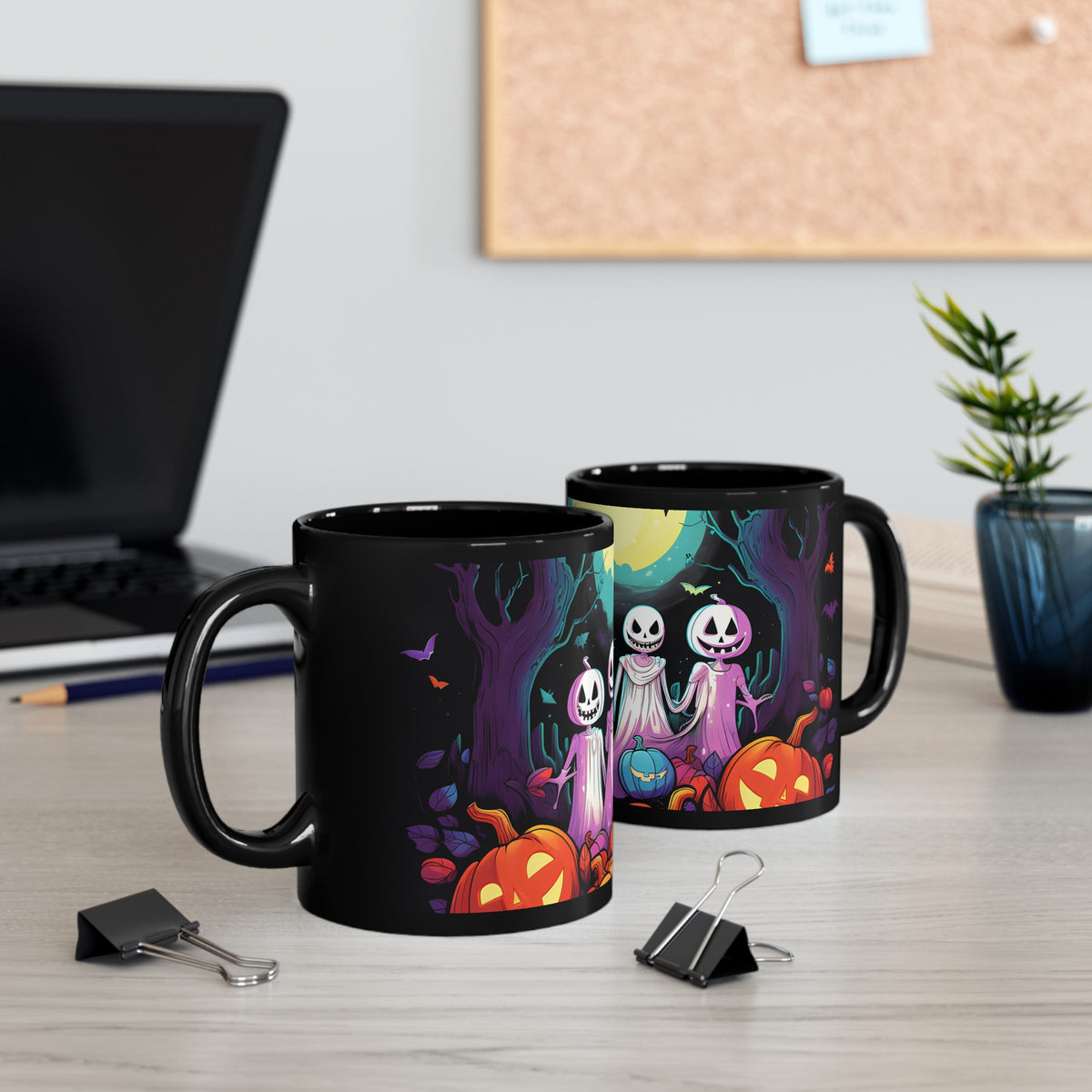 Black Coffee Mug - Exploring the Unknown for Halloween LGBTQ+ Pride, view 5