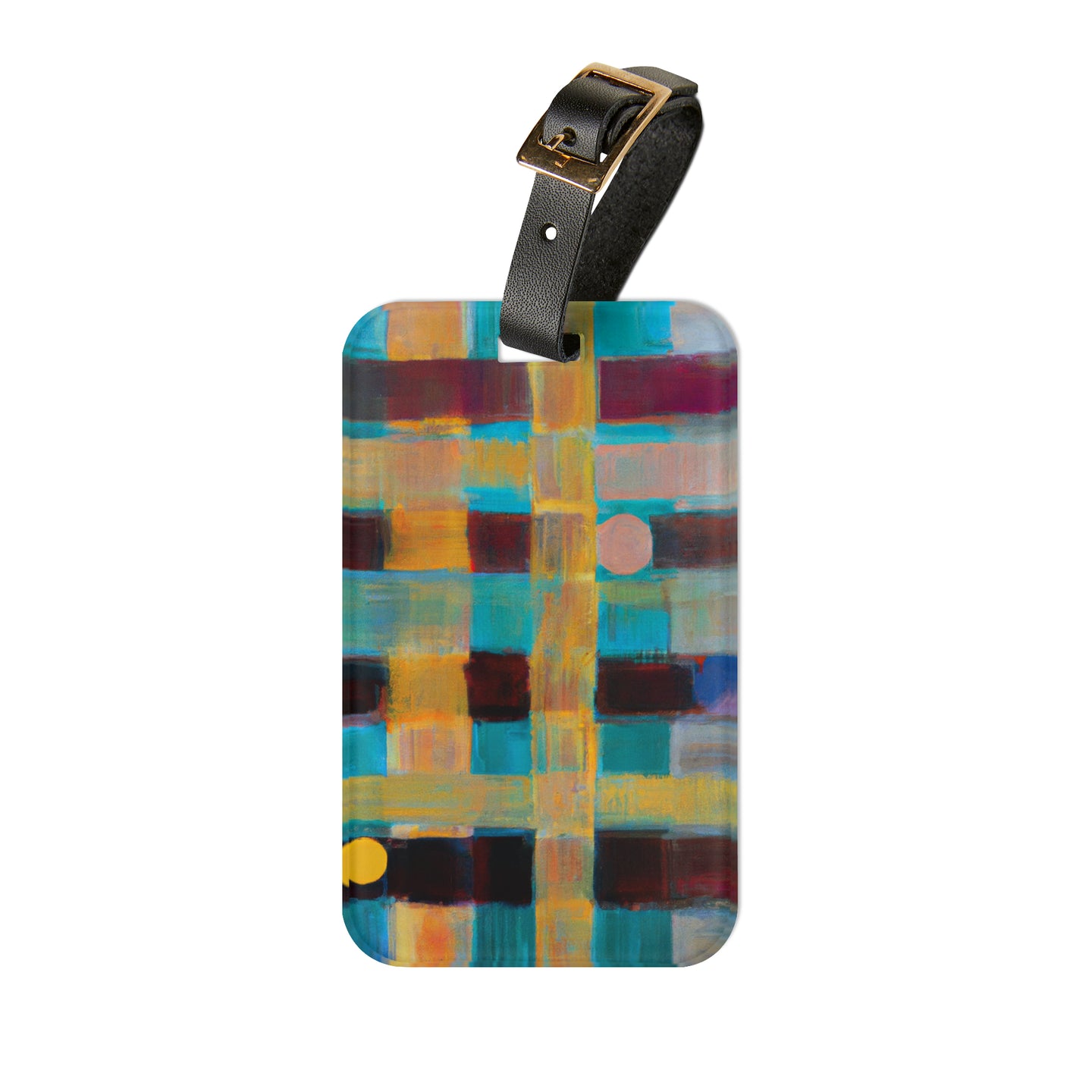 Nina Wavely - Mid-Century Modern Design Printed on a Custom Luggage Tag